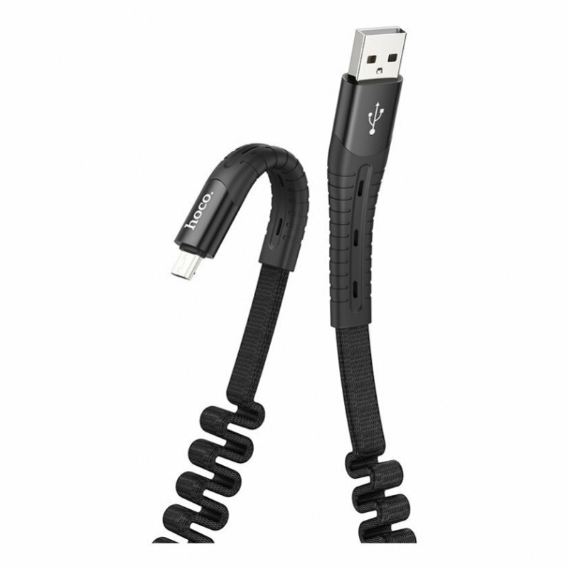 Дата-кабель Hoco U78 USB-MicroUSB, 1.2 м, черный