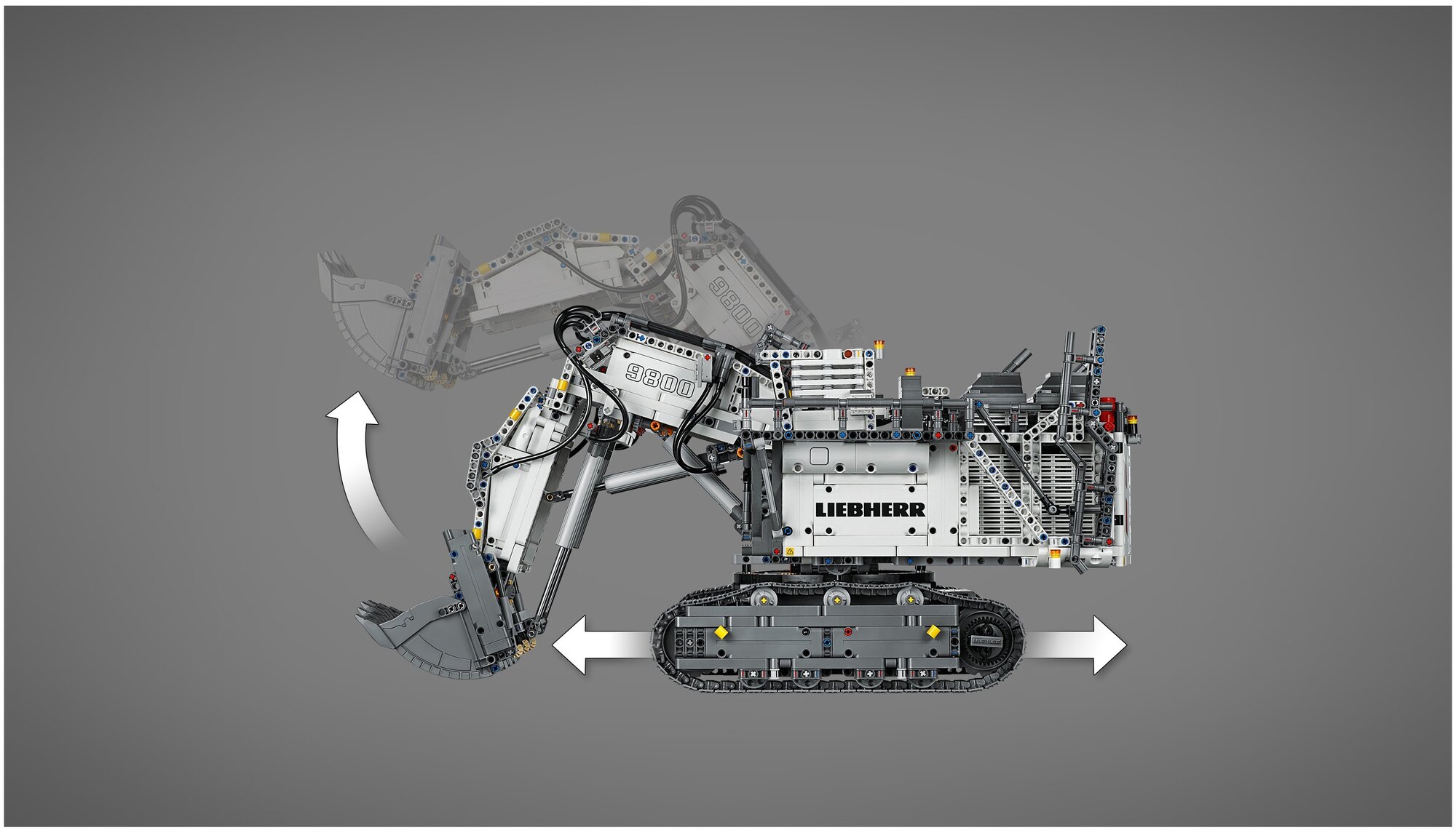 Конструктор LEGO Technic Экскаватор Liebherr R 9800 - фото №6