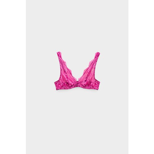 Бюстгальтер  CLO, бретели регулируемые, размер L, розовый