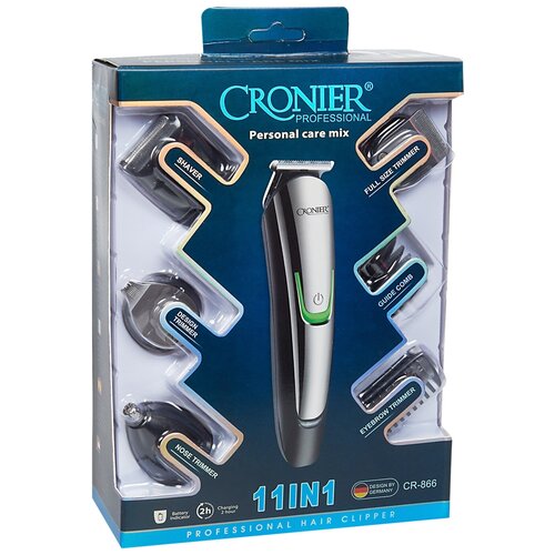 Машинка для стрижки PROFESSIONAL 11 IN 1 CRONIER cr-866 машинка для стрижки professional 11 in 1 cronier cr 866