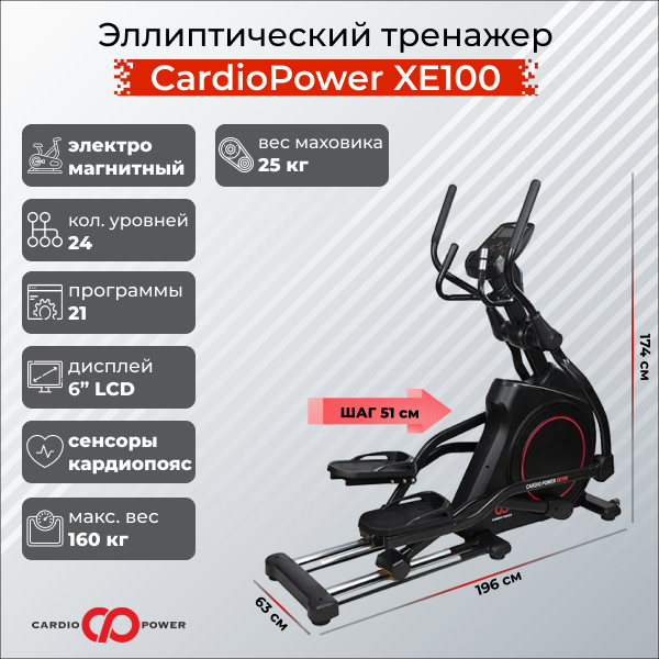 CardioPower Эллиптический тренажер CardioPower XE100