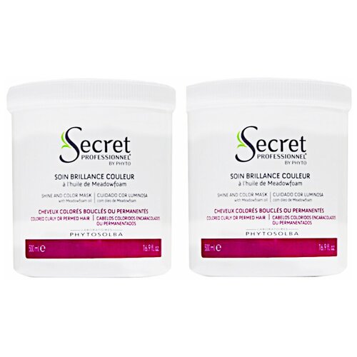 Secret Professionnel by Phyto Маска для окрашенных волос Secret Soin Brillance Couleur, 500 мл, 2 уп.