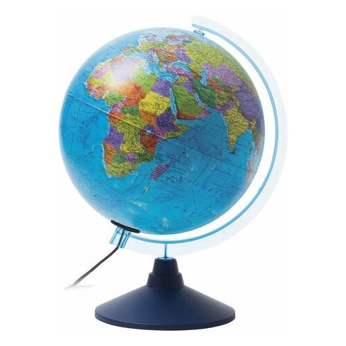 Глобус политический 250мм Globen Классик Евро с подсветкой Ке012500190 глобус физический политический подсветка от батареек globen классик евро 250 мм ве012500257