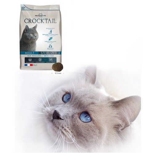 Сухой корм для взрослых стерилизованных кошек Pro-Nutrition Flatazor Crocktail с рыбой 10 кг