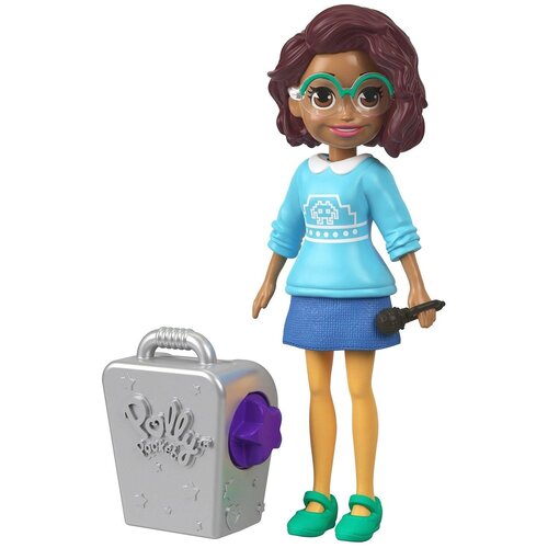 Кукла Polly Pocket Королева караоке Шани, 9.5 см, FTP70 разноцветный