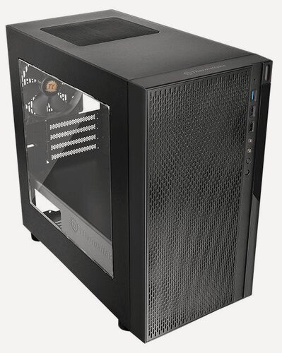 Изображение товара Корпус Thermaltake Versa H18 Window черный без БП mATX 2xUSB2.0 1xUSB3.0 audio bott PSU