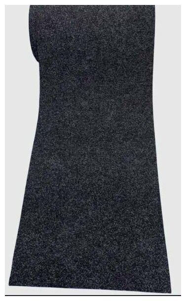 Коврик придверный на резиновой основе,ковролин промышленный "Carpet World" , гипоаллергенный , износостойкий , чёрный , 0.80x1.00м - фотография № 7