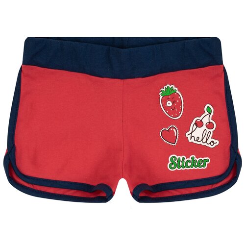 фото Шорты для девочки, утенок, ш-403 рост 110-116 см, цвет красный_ягодки