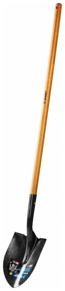 Зубр Лопата Профи-10 штыковая для земляных работ деревянный черенок Проф 4-39529_z01 . - фотография № 5