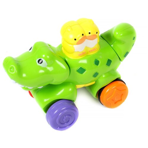 Каталка-игрушка Elefantino Крокодильчик IT106266, зеленый