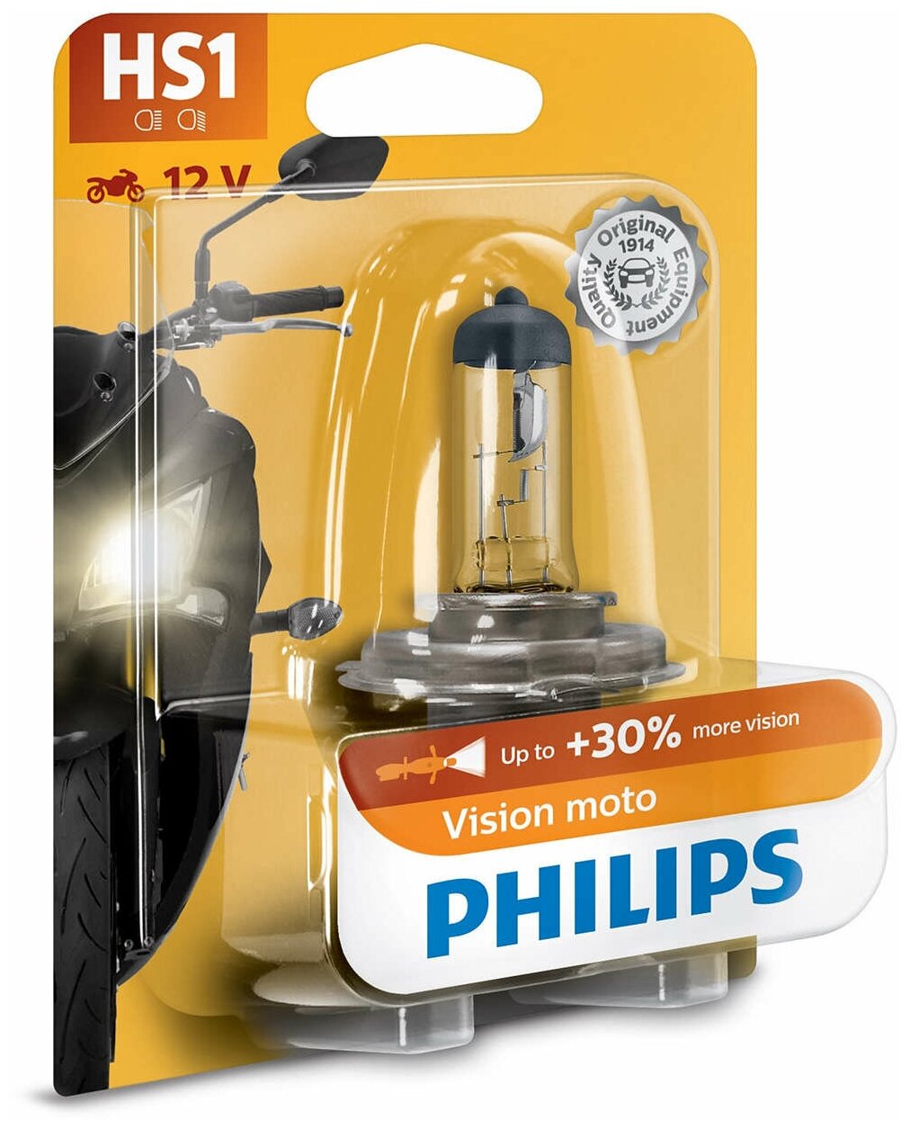 Лампа автомобильная галогенная Philips Vision Moto 12636BW HS1 35/35W PX43t