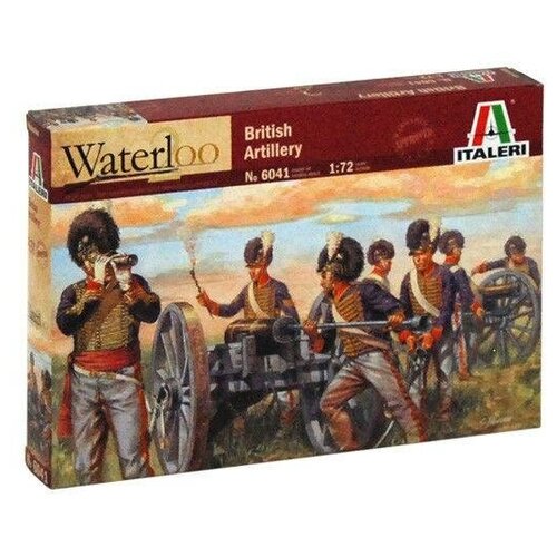 фото Модель для сборки italeri фигуры waterloo (200years) british artillery (1:72)