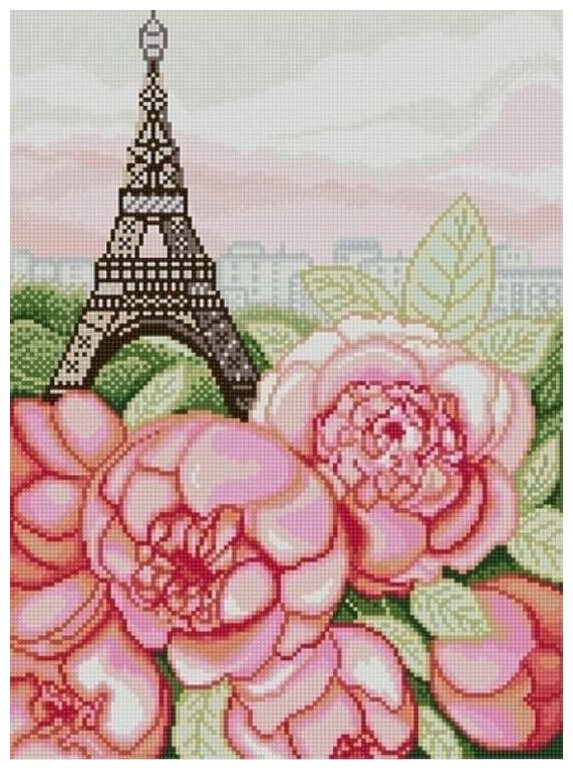 Рисунок на ткани "Парижские пионы" Конёк 29х39