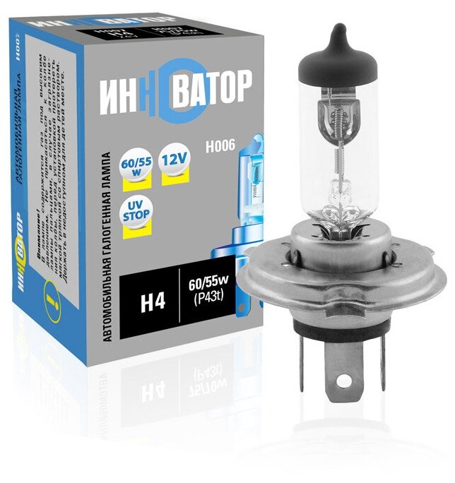 Лампа галогенная H4 12V 60/55W "Инноватор"