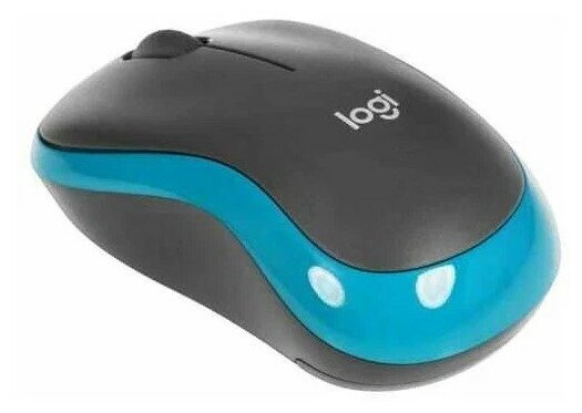 Комплект клавиатура + мышь Logitech Wireless Combo MK275, черный/голубой - фотография № 7