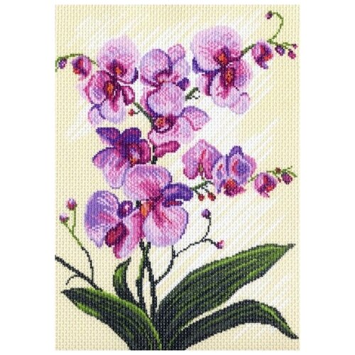 Рисунок на ткани Матренин Посад Орхидеи, композиция, 37x49 см рисунок на ткани матренин посад вечерняя зорька 37x49 см