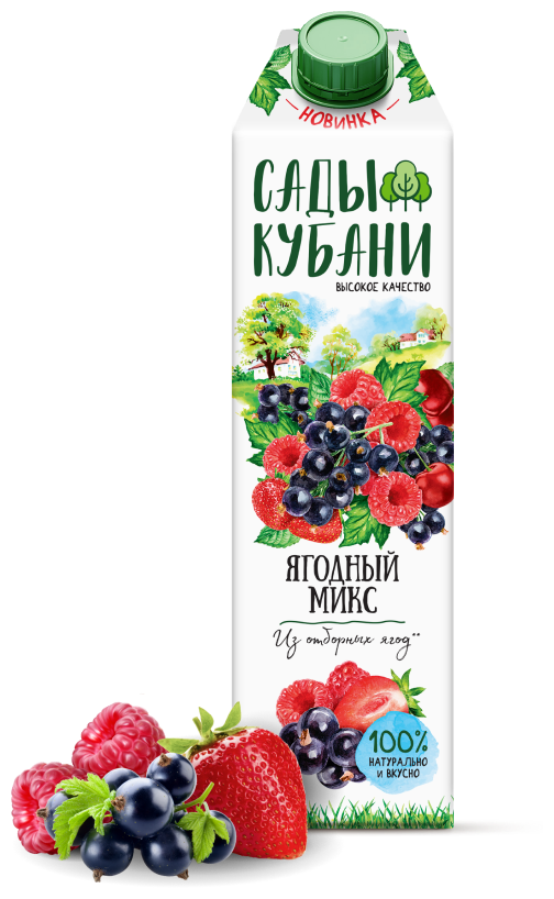 Нектар "Сады Кубани" ягодный микс 1.0л 12шт. - фотография № 5