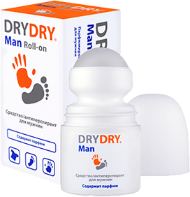 Дезодорант Dry Dry (Драй Драй) антиперспирант для мужчин Man Roll-on 50 мл