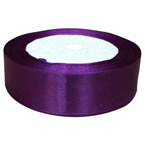 Лента атласная ширина 25 мм фиолетовая