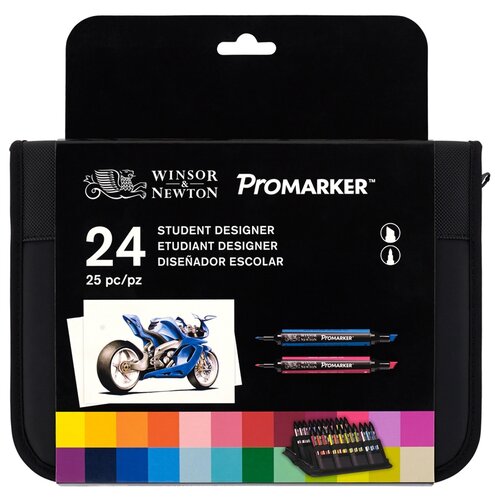 Winsor & Newton Маркеры "ProMarker In Wallet Set" (0290030), 24 шт.