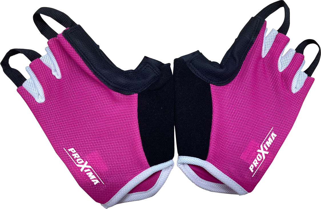 Перчатки для фитнеса Proxima розовые (Полиуретан, Нейлон, Proxima, L, Розовый) L