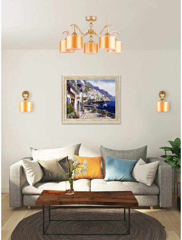 Картина по номерам на холсте Белоснежка 256-AB Утренний городок Живопись на холсте 40*50 см — фото 1