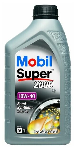 Моторное масло Mobil Super 2000 X1 10W-40 полусинтетическое 1 л