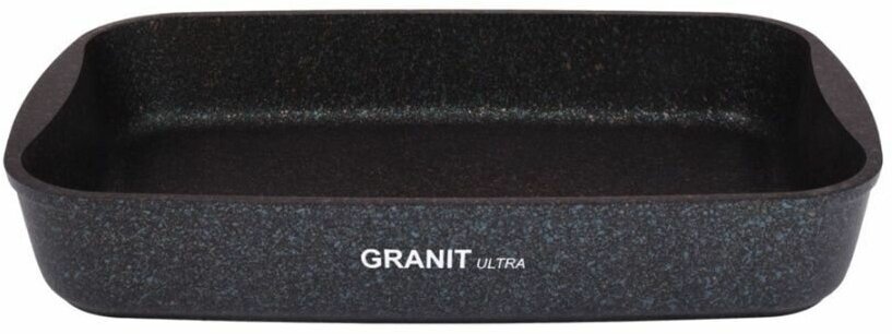 Противень Granit Ultra blue, 36,5?26?5,5 см, антипригарное покрытие, цвет чёрный - фотография № 14