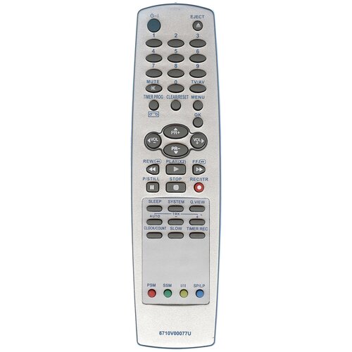 фото Пульт huayu 6710v00077u (6710v00032c) м/б для tv+vcr lg