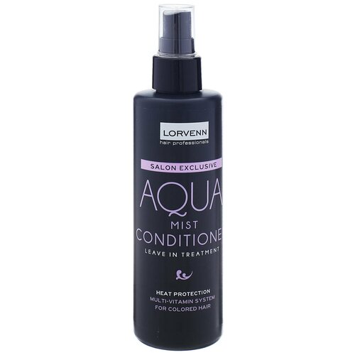LORVENN несмываемый кондиционер-спрей Salon Exclusive Aqua Mist для окрашенных волос, 200 мл