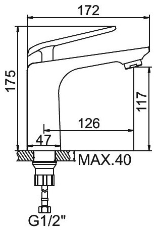 Смеситель для раковины Ledeme L1074B - фотография № 3