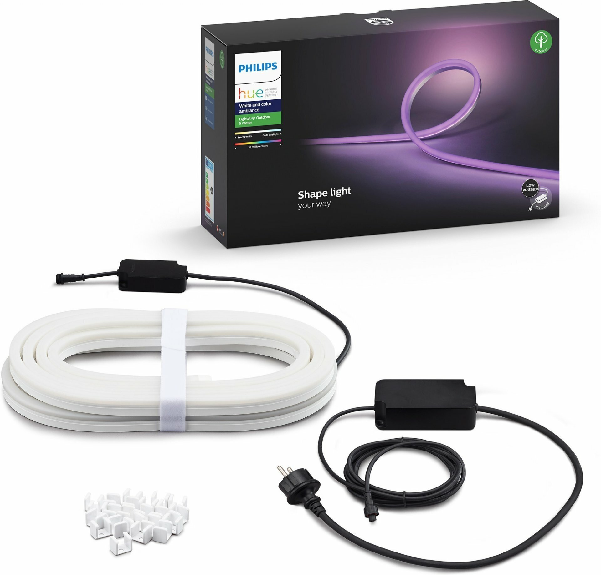 Умная светодиодная уличная лента Philips Hue Outdoor Lightstrip 5м (929002289102)