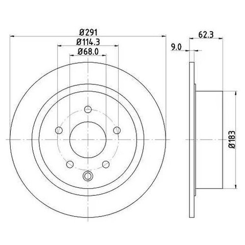 фото Тормозной диск nisshinbo nd2034k