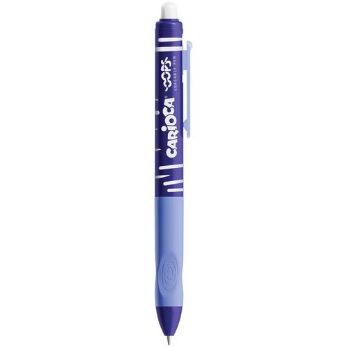 Ручка шариковая стираемая автоматическая Carioca OOPS Retractable (0.7мм, синяя)