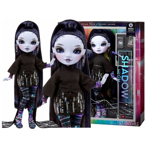 Кукла Рейнбоу Хай из серии Shadow High - Рейна Глитч Краун (Reina Glitch Crowne Purple Fashion Doll)