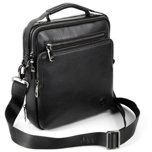 Сумка планшет Hight Touch, фактура зернистая, черный зернистый матовый