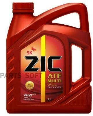 ZIC ATF Multi LF (4L)_жидкость гидравлич! для АКПП\ Mazda ATF-FZ, Toyota WS (JWS 3324), ZF 6 Speed ZIC / арт. 162665 - (1 шт)