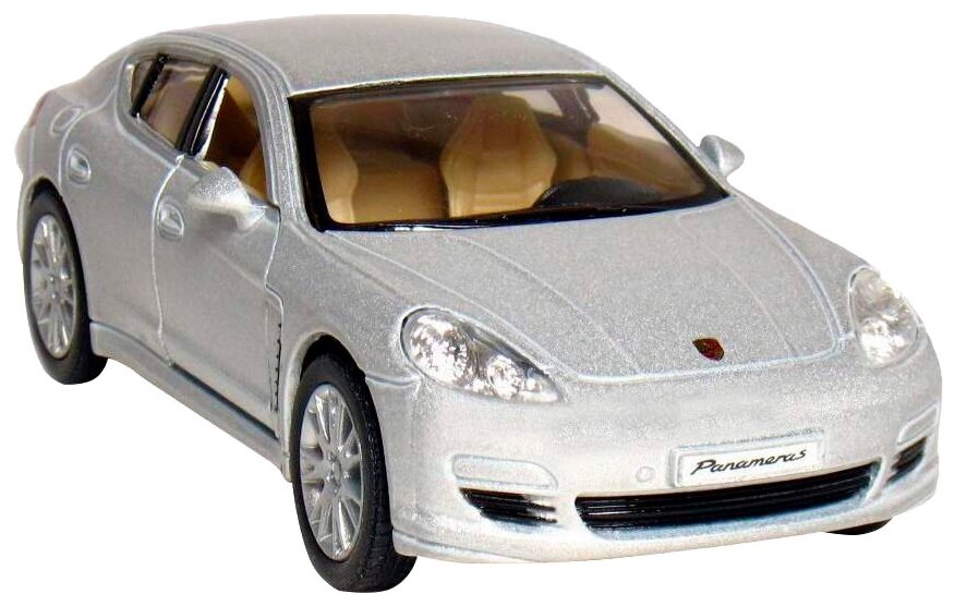 Kinsmart Модель машины Porsche Panamera S 1:40 KT5347W серебристый с 3 лет