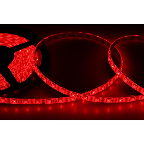 Светодиодная лента силикон, 10 мм, IP65, SMD 5050, 60 LED/m, 12 V, цвет свечения красный