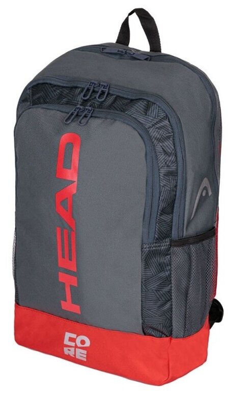 Рюкзак Head Core Backpack 2021 (Серый/Красный)