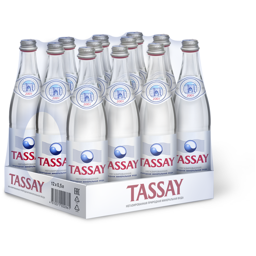 Вода питьевая TASSAY негазированная, стекло, без вкуса, 0.25 л