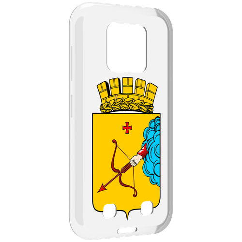Чехол MyPads герб-кировская-область для Oukitel WP18 задняя-панель-накладка-бампер