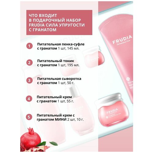 Frudia Набор Pomegranate Nutri-Moisturizing набор гранатовый браслет крем пудинг пенка суфле сыворотка frudia