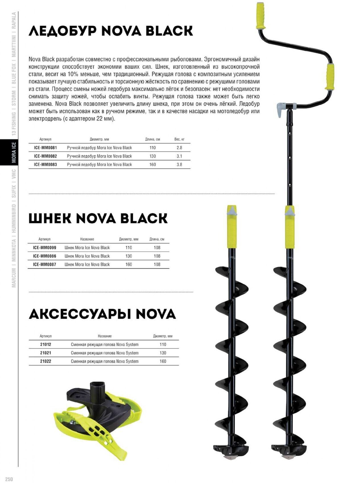 Сменная режущая голова MORA ICE Nova System диам 130