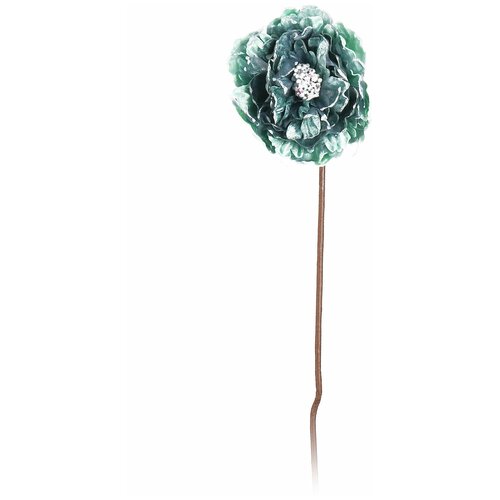 Цветок декоративный Artborne Пион бирюзовый 50 см