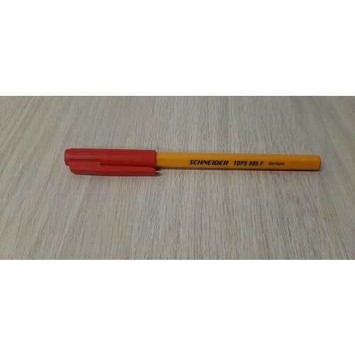 Шариковая ручка TOPS F 505 кр, 0,3мм (корпус желтый) 1 штука