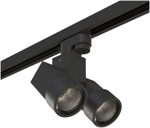 Трековый светильник-спот Lightstar Illumo X2 A1T051037, кол-во ламп: 2 шт., черный