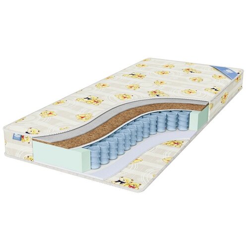 фото Матрас детский промтекс-ориент teen кокос струтто 1, пружинный, бежевый