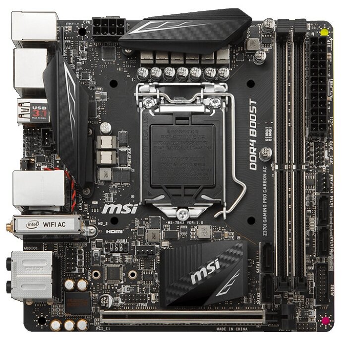 Z370i gaming pro carbon best sale ac