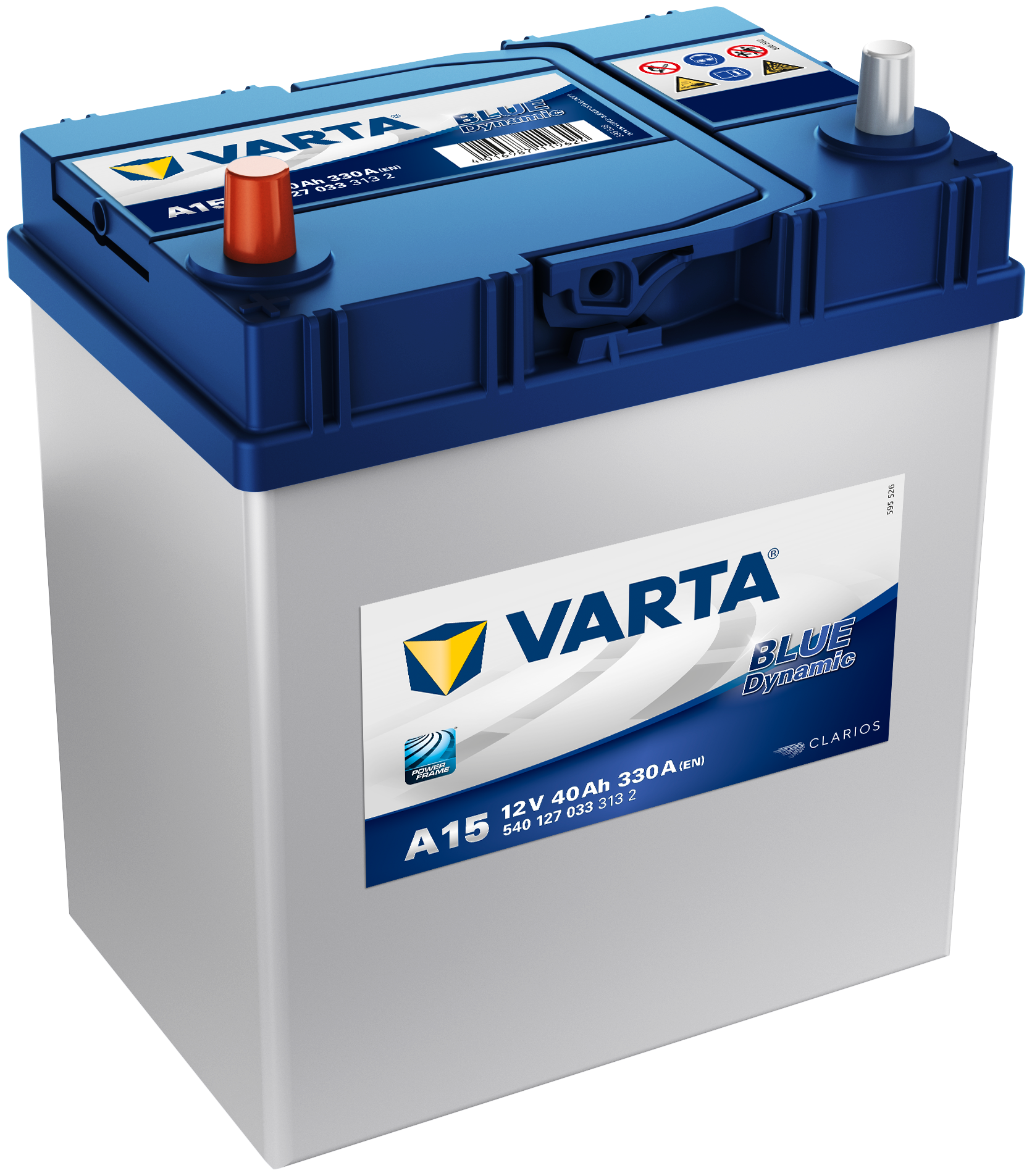 Аккумулятор для спецтехники VARTA Blue Dynamic A15 540 127 033 187х127х227